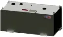 S-TS4 - 14g Steel Fuel Tank, Heavy Duty, with Mounting L-Brackets Baffled Larger Tanks - 2", 1-1/2" & 3/8" Female Fitting, Top and Bottom 3/8" Side Drain, Powder Coated Finish 