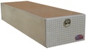 A-CG51- 18"H x 101"D x 24"W- Aluminum Super HD Semi Truck Trailer Cargo Toolbox, Smooth Body, Diamond TP Both End Drop Open Doors with SS T-Handle Locks 