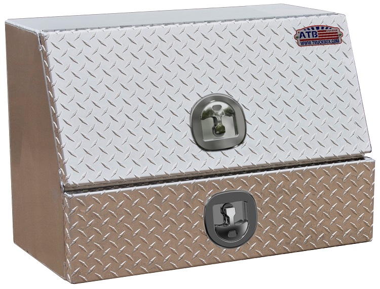 A-DU41 28"H x 20"D x 36"W - Aluminum Drawer Utility Toolbox, HD, Smooth Main Body and Diamond TP Bright Finish Single Top Hinged Door, Single Drawer and DT-T-Handle Locks