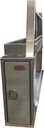 A-EP52 - 38"H x 90"D x 16"W - Aluminum HD Electric Contractor Box with Frame Mounts, with DT-T-Handle Locks, Two Side Open Doors, Shelf, 3-Hooks, 6" Top Tray, Side Boxes, Expanded Rack with Diamond TP Finish Door