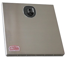 A-FG5 - 24" H x 2" D x 36" W - Aluminum Super HD Door Frame Kit, All Smooth Finish, Drop Open Single Door with Cable Supports and DT-T-Handle Lock.