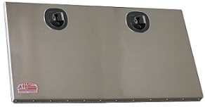 A-FG5 - 24" H x 2" D x 48" W - Aluminum Super HD Door Frame Kit, All Smooth Finish, Drop Open Single Door with Cable Supports and DT-T-Handle Lock.