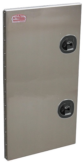 A-FG5 - 24" H x 2" D x 48" W - Aluminum Super HD Door Frame Kit, All Smooth Finish, Left Side Open Single Door with DT-T-Handle Locks.