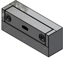 A-FI41 - 18"H x 14"D x 46"W - Aluminum Pickup Fender Inside HD Toolbox, Left Smooth Body, Diamond TP Single Drop Open Door with SS T-Handle Lock, Powder Coated MX-Black