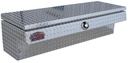 A-HS4 - 14"H x 17"D x 70"W - Aluminum Super HD Pickup Truck Side Toolbox, High Capacity with Pro-Sliding Tray & Mounting Hardware, All Diamond TP Finish with Advanced Push Button Lock.