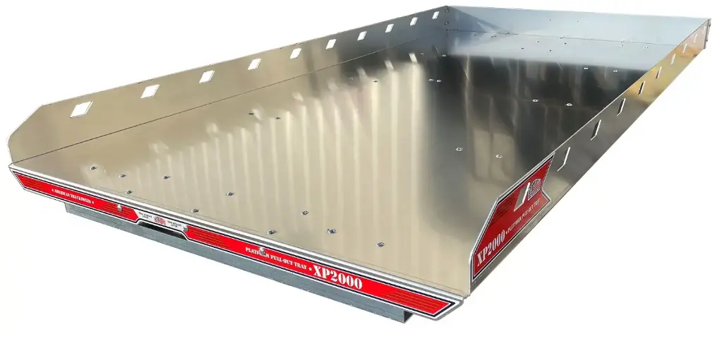 A-PP52 - 5"H x 95"D x 49"W - XP2000 Aluminum HD Pickup Bed Platform Pull-Out Tray for 8' Truck Beds Rated at 2000 Lbs