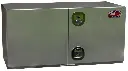 A-SG52 - 18"H x 18"D x 36"W - .125 Aluminum Underbody Semi Truck Trailer Toolbox, Super HD, All Smooth Finish, Right Side Open Doors and Double DT-Handle Lock