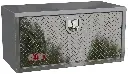 A-SR41 - 16"H x 16"D x 36"W - Aluminum Truck Trailer Service Utility HD Toolbox, All Smooth Body, Diamond TP Single Drop Open Door with 3-Point Rod System & SS DT Handle Lock.