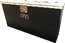 A-TC43C - 18"H x 8"D x 36"W - Aluminum Top Chest Slim Design Toolbox, Flush Back, HD, Smooth Body Powder Coated MX-Black, Diamond TP Top Open Single Lid and Lift Handle Lock.