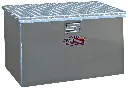 A-TC51C - 24"H x 24"D x 36"W - 10g Aluminum Semi Truck Top Chest Toolbox, Super HD, Smooth Bright Body with Diamond TP Top Open Single Lid with Gas Springs and Lift Handle Lock.