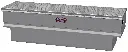 A-UC41 17"H x 17"D x 59"W - Aluminum UTV Cross Box for Gator-Polaris Ranger, HD, All Smooth Body, Diamond TP Single Top Open Lid with Gas Springs & Sliding Tray with Dividers