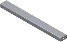 L-CB60S 60 (AL 52.625") Steel Cross Beam, Powder Coated Black (For M2100 L-Brackets)