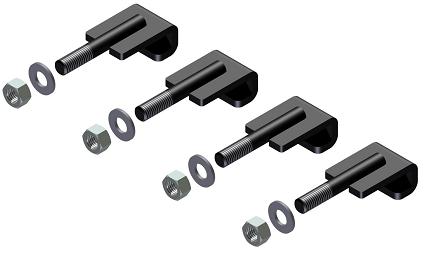 M3001H - Step Box Installation Mounting Kit (Hook Style 6.0") for C-Frame Mount Application up to 150lbs.