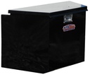 S-AF41 -24"H x 16"D x 35"W - 14g Steel Trailer A-Frame Box, HD Trailer Tongue Toolbox, Powder Coated Black Finish, Single Top Open Lid, with Gas Springs and Lift Handle Lock.