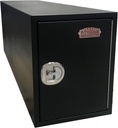 S-CRD41G - 30"H x 96"D x 36"W - Steel Cross Drawer Toolbox, Both End Side Open Doors W/ Gas Springs & Double 4" Drawers on Both Ends, Powder Coated MX-Black