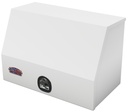 S-DM41 - 21"H X 16"D X 36"W - 14g Steel Drawer Master Box HD Toolbox, Tool Organizer and 1 Drawer, Single Top Hinged Door with SS T-Handle Lock, Powder Coated WX-White 