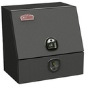 S-DU41 28"H x 20"D x 36"W - Steel Drawer Utility Toolbox, HD, Single Top Hinged Door and Single Drawer, DT-T-Handle Locks, Powder Coated MX-Black