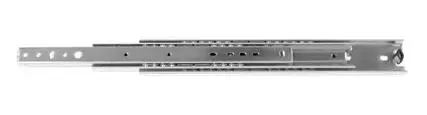 8900 - 300/500-Pound Class 3"H x .75"D 60" to 72" Length Zinc Plates, Full Extension Side Slide Set (2 Slides-Set).