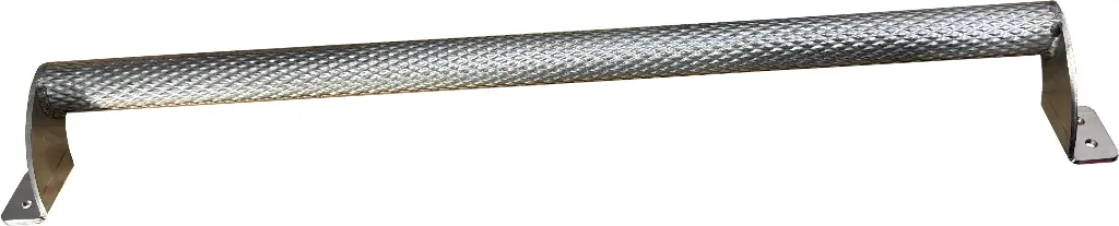 GH31 - 2.5" D x 3.25"W x 24" Length - Stainless Steel Professional HD Grab Handle Bar, 1.25" Diamond Textured Pipe Plain Finish.