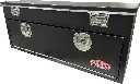 S-TB41 - 20"H x 16"D x 72"W - Steel Top Bottom Utility Truck Toolbox, HD, Single Top Open Lid with Gas Springs, Single Drop Open Door, Locks & Powder Coated MX-Black Finish