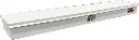S-TM41 - 6"H x 14"D x 72"W - Steel Top Mount Compartment Toolbox, HD, Top Open Single Lid With Gas Springs, Single Lift Handle Lock and Partitioned Dividers, Powder Coated WX-White 