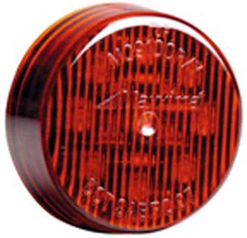 TAL75AC-R Lamp Kit, Side Marker & Clearance LED 3/4" (Domed PC Rated-180 Deg) Sealed One Diode Pattern (Amber LED-Clear Lense) Lamp with Grommet.