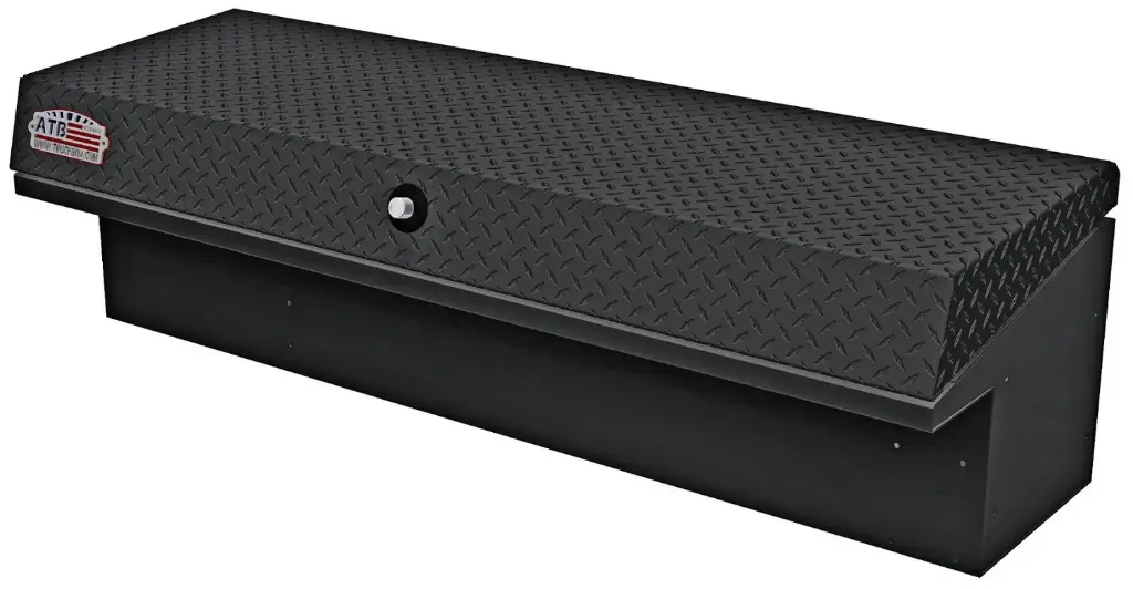 [A-LS4-161760-TBXB] A-LS4 - 16"H x 17"D x 60"W - Aluminum HD Pickup Truck Low Profile (EZ Grab) Side Toolbox, Smooth Body, Diamond TP Top Open Lid with Push-in Lock, Pro-Tray & M-Hardware, Powder Coated MX-Black BODY ONLY
