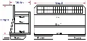 A-PC61 - 45"H x 57"D x 22"W - Aluminum HD Pickup Back Seat Cargo Storage Shelf System for Ford Super Cab 2019-2025 with 3 Shelves (Plain-W/FE Space), 2 Drawers & Powder Coated MX-Black Body Only.