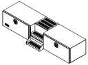 A-SB52-18"H x 24"D x 94"W- Aluminum Semi Truck Trailer Step Toolbox, Super HD, Smooth Body, Diamond TP Double Drop Open Doors with SS DT-T-Handle Locks