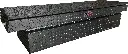 A-HC4 - Aluminum Pickup Super-HD Crossover Saddle Toolbox, with Pro-Sliding Tray, Mounting Hardware, Single Top Open Lid and Push Button Lock.