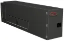 Drawer Fender Toolbox, Aluminum All Smooth Finish, 3 Drawers, Passenger Side, P-Handle Lock & Compartment - Fender & Back Notch, Powder Coated MX-Black - A-DF42 Series - 20"H x 74"D x12"W.
