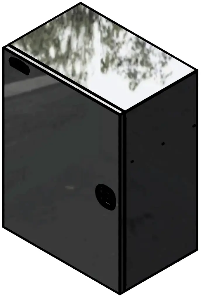 S-SG51G - 10g Steel Under Body Drawer Toolbox, Super Heavy-Duty Single Side Open Door with Gas Springs & SS-DT-Handle Lock - Drawers and Powder Coated.