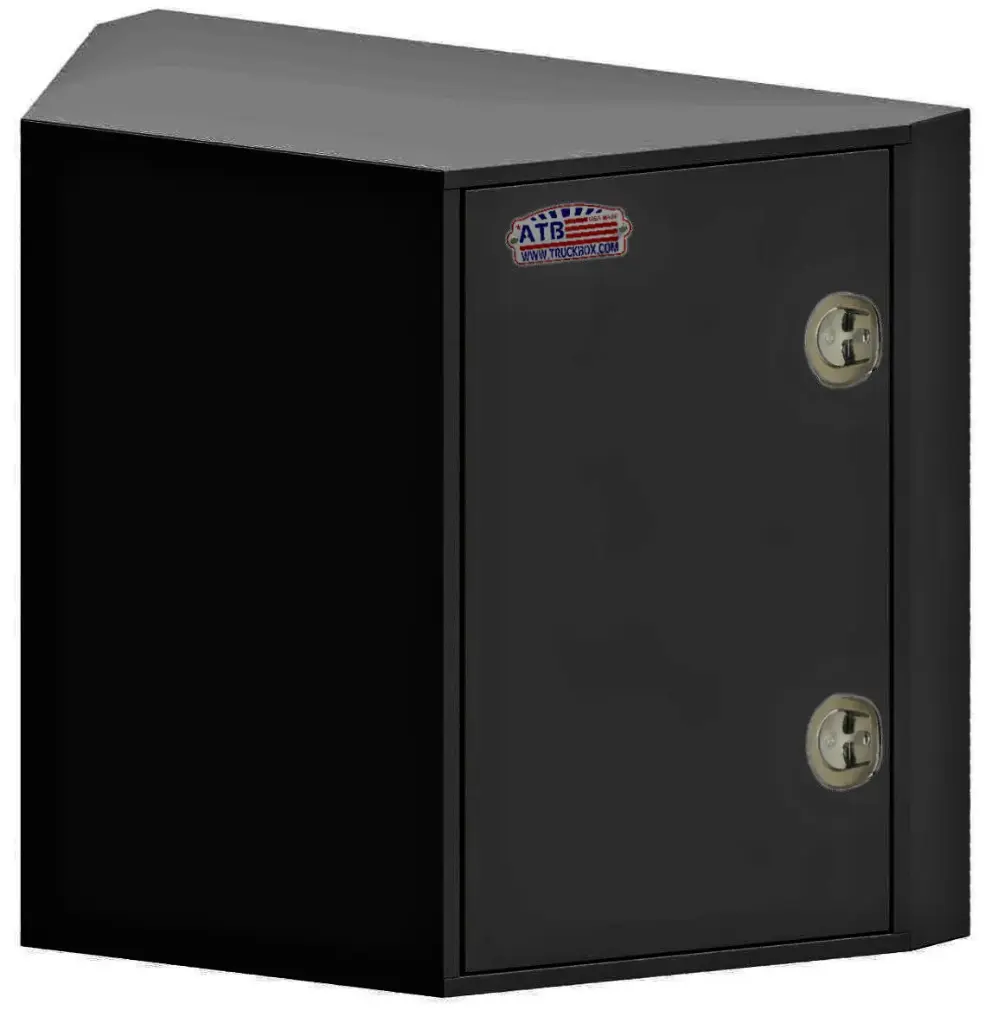 S-FS41 - 14g Steel Trailer A-Frame Cargo Toolbox Heavy Duty Both End Single Side Open Doors with SS DT-Handle Lock, Adjustable Shelf & Powder Coated Finish.