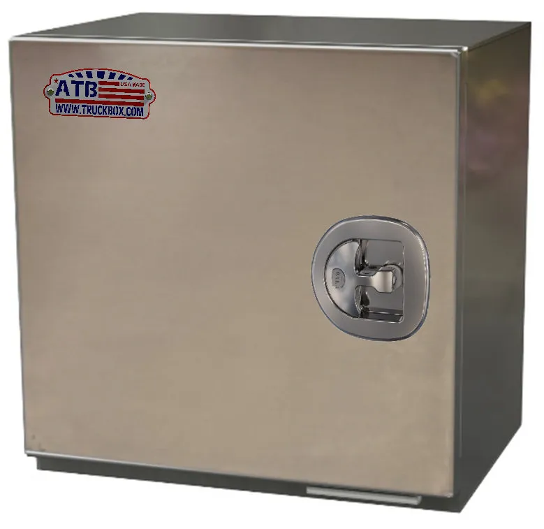A-SG52- .125 Aluminum Underbody Semi Truck Trailer Toolbox, Super Heavy Duty, SINGLE Side Open Door with SS DT-T Handle Locks.