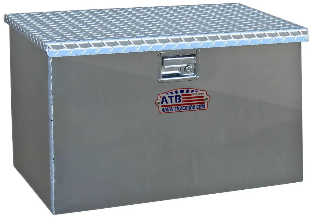 [A-TC51C-181830S-T] A-TC51C Aluminum Super HD Semi Truck Top Chest Toolbox, Top Open Single Lid with Gas Springs (18H-18D-30W)