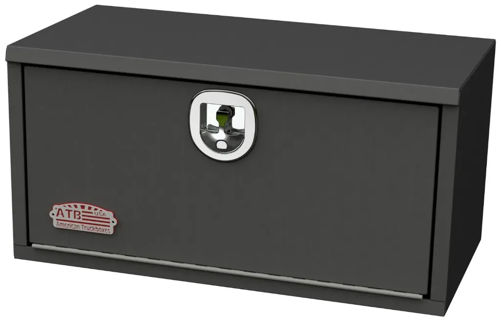 S-SR41 - Steel Underbody Service Utility Boxes, Drop Open door with Dolphin Tale T-Handel Lock and Powder Coated Finish