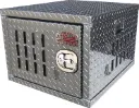 A-DK31 - Aluminum Dog Kennals - Side Opening Adjustable Air Vents Rubber Floor Matting and all Diamond TP Finish