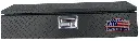 A-SC31 - Aluminum ATV Box, HD Front Mount Sports 4-Wheeler Box, Top Open Slanted Lid, All Diamond TP Finish, with Double Gas Springs, Powder Coated Tuscan Black