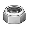 [1A430] 1A430 ##10-24 Grade 18-8 Stainless Steel Nylon Insert Flange Nut