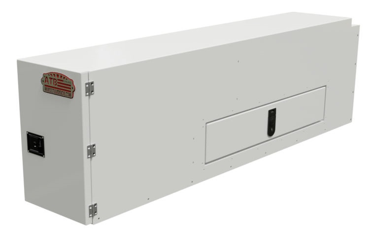 [A-DF42-206412LCN-SWX3] A-DF42 - 20"H x 64"D x12"W – Aluminum Pickup Drawer Fender Toolbox, HD, All Smooth Finish, 3 Drawers, Side Open Door, (Driver Side) with SS Handle Lock, Fender Drop Open Comp & P-Handle Lock, Back Notched & Powder Coated X-White