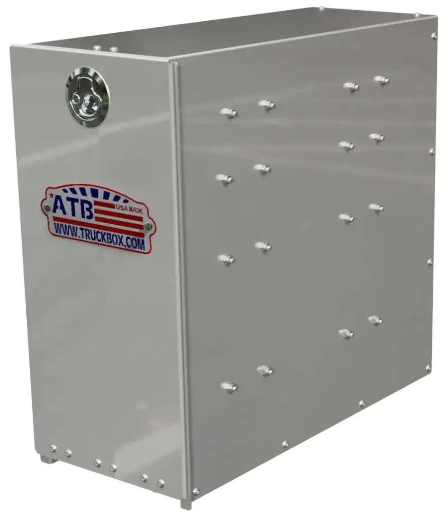 [A-FE41-19218-S5] A-FE41 - 19"H x 21 "D x 8"W - Aluminum Fender Drawer Toolbox, HD, All Smooth Finish, 5 Drawers (1-2=2' x 3-5=3.5"), Drop Open Door with Lockable Latch.