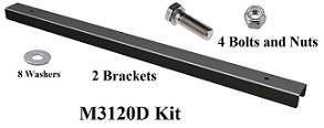 [M3120D] M3120D Deck Plate (DP10) Cross Bracket Installation Mounting Kit for C-Frame Top Mount Application.