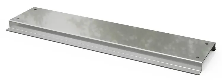 [M7000FC] M7000FC - 1.25" x 8" x 52" Tail Gate Foot Channel for BP Series 48" Width Bed Packs, HD Aluminum and Smooth Finish
